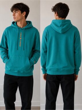 Zoo York Teal Pullover Hoodie Men’s XL Streetwear Skate Casual